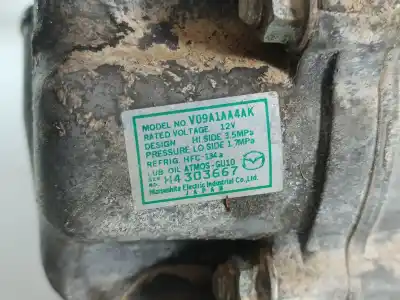 Second-hand car spare part air conditioning compressor for mazda 2 (de_, dh_) 1.5 (de5fs) oem iam references v09a1aa4ak  h4303667