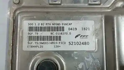 Tweedehands auto-onderdeel ecu motorcontroller voor fiat 500 cabrio (150) 120 aniversario oem iam-referenties 52102480  