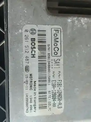 Second-hand car spare part ecu engine control for ford fiesta (ccn) black edition oem iam references f1b112a650alb  0261s12487