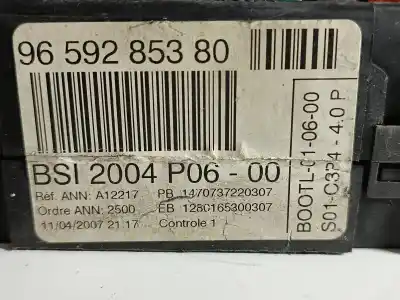 Peça sobressalente para automóvel em segunda mão caixa de fusíveis e relés por peugeot 207 confort referências oem iam 9659285380