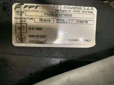 Gebrauchtes Autoersatzteil KOMPLETTER MOTOR zum IVECO DAILY CONF. PAQUETERÍA (SOMMER)  OEM-IAM-Referenzen F1AGL411C  
