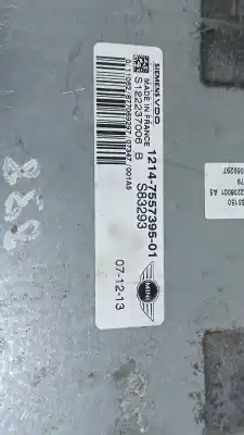 Peça sobressalente para automóvel em segunda mão centralina de motor uce por mini cabrio (r52) cooper s referências oem iam 1214755739501