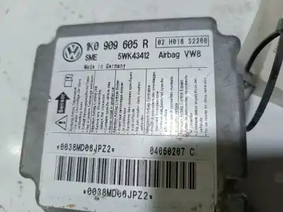 Peça sobressalente para automóvel em segunda mão centralina de airbag por volkswagen passat b6 (3c2) 1.9 tdi referências oem iam 1k0909605r