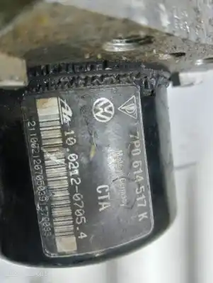 Pezzo di ricambio per auto di seconda mano ABS per VOLKSWAGEN TOUAREG (7P5)  Riferimenti OEM IAM 7P0614517K 28539037343 7P0907379K