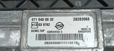 Second-hand car spare part ecu engine control for ssangyong korando limited plus 4x4 oem iam references 6715400032