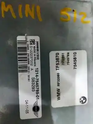 Peça sobressalente para automóvel em segunda mão centralina de motor uce por mini cabrio (r52) cooper referências oem iam 1214754578901