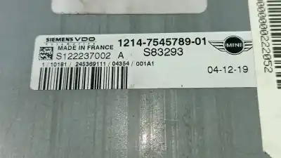 Peça sobressalente para automóvel em segunda mão centralina de motor uce por mini mini (r50, r53) cooper referências oem iam 1214754578901 s83293 s122237002a