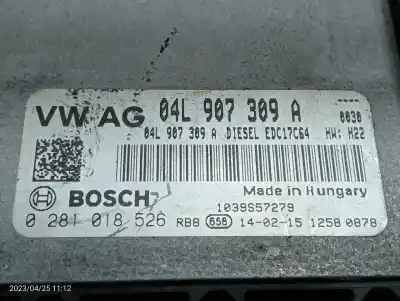 Second-hand car spare part ecu engine control for audi a3 (8v) attraction oem iam references 04l907309a 04l907309a 0281018526