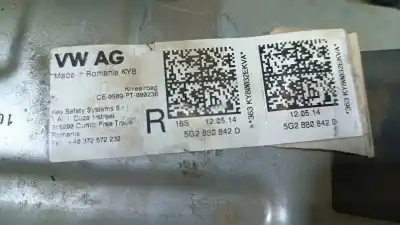 Pezzo di ricambio per auto di seconda mano airbag ginocchio per seat leon (5f1) reference riferimenti oem iam 5g2880842d