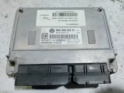 Second-hand car spare part ecu engine control for seat leon (1p1) 1.6 oem iam references 06a906033ff  5wp40217
