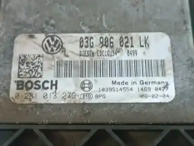 Peça sobressalente para automóvel em segunda mão centralina de motor uce por seat leon (1p1) reference referências oem iam 03g906021k