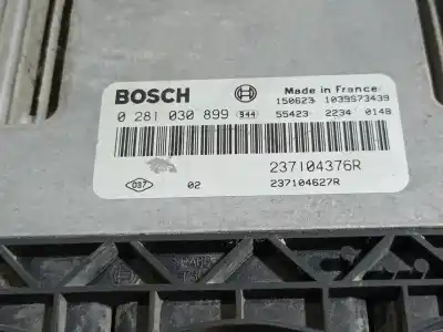 Second-hand car spare part ecu engine control for renault kangoo profesional oem iam references 0281030899  237104376r