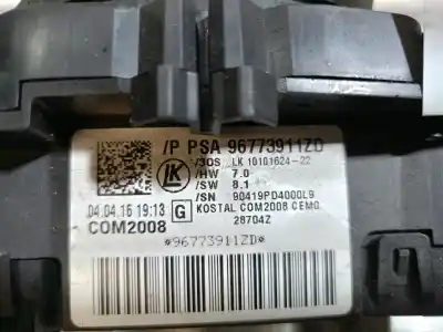 Pezzo di ricambio per auto di seconda mano comando multifunzione per peugeot 5008 allure riferimenti oem iam 96773911zd