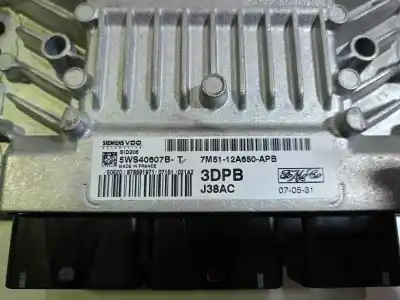 Second-hand car spare part ecu engine control for ford focus berlina (cap) ambiente (d) oem iam references 5ws40607bt  