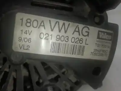 Peça sobressalente para automóvel em segunda mão alternador por volkswagen passat b6 (3c2) 2.0 tdi 16v referências oem iam 021903026l