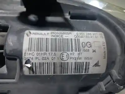 Second-hand car spare part LEFT HEADLIGHT for RENAULT MEGANE III BERLINA 5 P  OEM IAM references 260605817R  030128820700