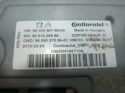 Автозапчастина б/у БЛОК УПРАВЛІННЯ ПУСК/СТОП для PEUGEOT 5008  Посилання на OEM IAM 980209678004 980902708001 9691626980