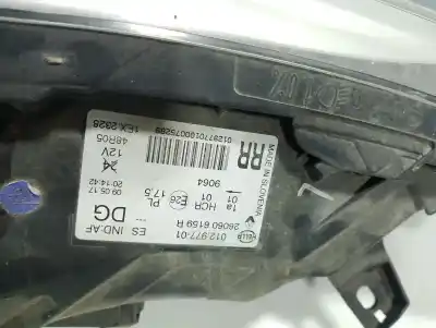 Second-hand car spare part left headlight for renault captur life oem iam references 01297701  260606159r