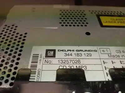 Pezzo di ricambio per auto di seconda mano impianto audio / radio cd per opel corsa d catch me riferimenti oem iam 344183129  