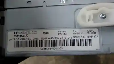 İkinci el araba yedek parçası ses sistemi / radyo cd için smart forfour 1.5 cdi cat oem iam referansları 4548200379  