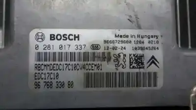 Second-hand car spare part ecu engine control for citroen c3 1.4 hdi cool oem iam references 0281017337  9676833080