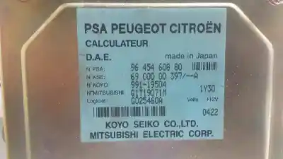Peça sobressalente para automóvel em segunda mão módulo eletrônico por citroen c3 1.4 hdi cool referências oem iam 9645460880  