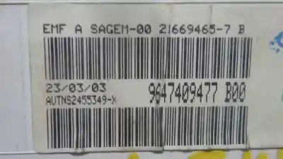 Peça sobressalente para automóvel em segunda mão display gps / multimídia por citroen c3 1.4 hdi cool referências oem iam 9647409477  