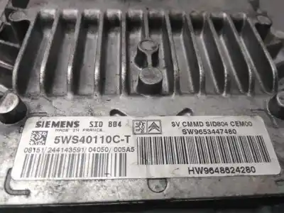 Peça sobressalente para automóvel em segunda mão centralina de motor uce por citroen c3 1.4 hdi cool referências oem iam 5ws40110ct 9648624280 9653447480