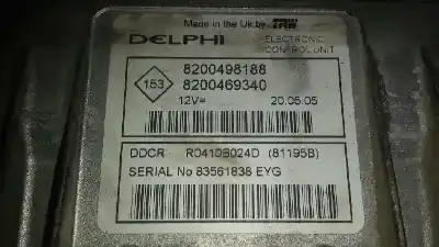Second-hand car spare part ecu engine control for renault scenic ii grand confort authentique oem iam references 8200498188 r0410b024d 8200469340