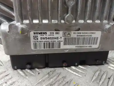 Second-hand car spare part ecu engine control for peugeot 407 premium oem iam references 5ws40204e  