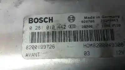 Pezzo di ricambio per auto di seconda mano centralina motore per renault scenic (ja..) 1.9 dci century riferimenti oem iam 0281010442 8200049306 8200199726