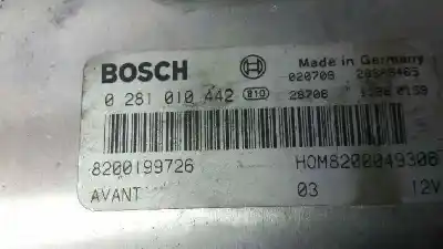 Second-hand car spare part ecu engine control for renault scenic (ja..) 1.9 dci century oem iam references 0281010442  