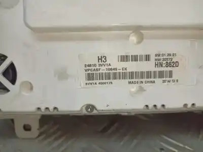 Peça sobressalente para automóvel em segunda mão quadrante por nissan note acenta referências oem iam 248103vv1a  