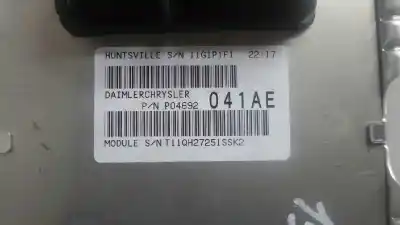 Second-hand car spare part electronic module for chrysler pt cruiser (pt) 1.6 touring oem iam references p04692  04837962aa