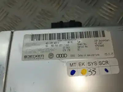 Piesă de schimb auto la mâna a doua sistem audio / cd radio casetofon pentru audi a8 (4e2) 3.0 tdi quattro referințe oem iam 4e0035223d  