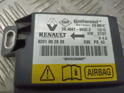 Peça sobressalente para automóvel em segunda mão centralina de airbag por dacia sandero stepway referências oem iam 8201002828  28404796003