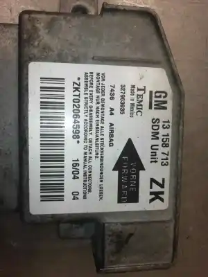 Pezzo di ricambio per auto di seconda mano centralina airbag per opel meriva * riferimenti oem iam 13158713  327963935
