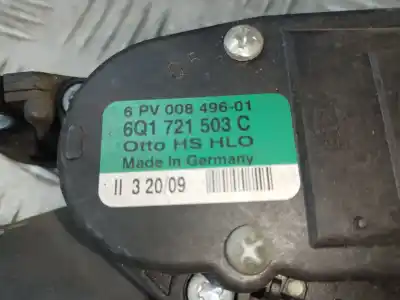 Автозапчастина б/у педаль акселератора для seat ibiza sc (6j1) color edition посилання на oem iam 6q1721503  