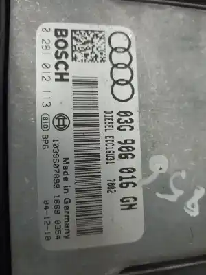 Second-hand car spare part ecu engine control for audi a4 avant (8e) 2.0 tdi oem iam references 03g906016  0281012113