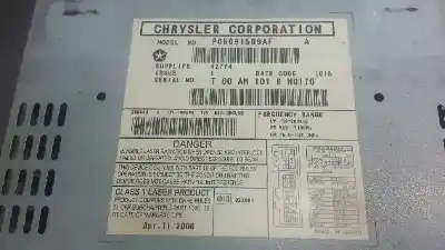 Second-hand car spare part audio system / radio cd for dodge caliber s oem iam references p05091509af  