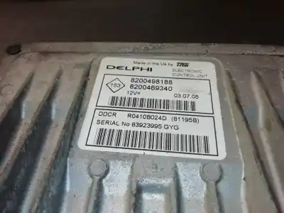 Second-hand car spare part ecu engine control for renault scenic ii pack authentique oem iam references 8200498188  
