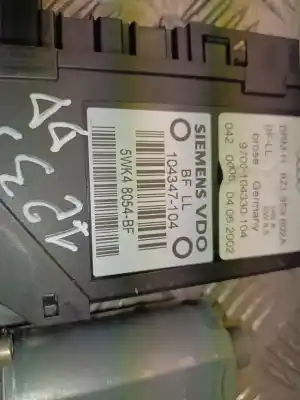 Second-hand car spare part right front window motor for audi a2 (8z) 1.4 oem iam references 5wk48054bf  