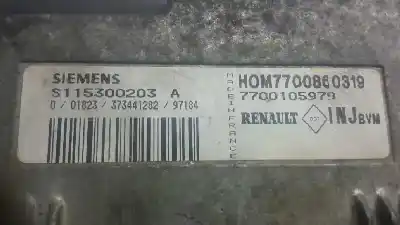 Second-hand car spare part ecu engine control for renault megane i scenic (ja0) 1.6 oem iam references s115300203a 7700105979 7700860319