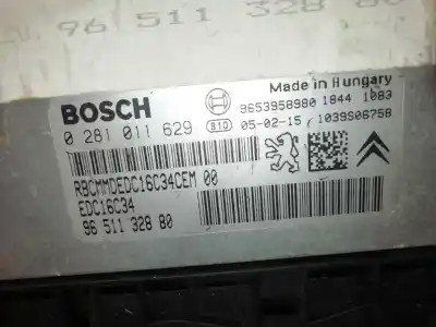 Second-hand car spare part ecu engine control for citroen c4 coupe vtr oem iam references 0281011629  9651132880