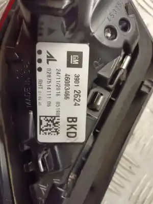 Second-hand car spare part right tailgate door light for opel corsa e business oem iam references 39012624  