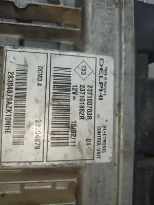 Second-hand car spare part ecu engine control for dacia duster ambiance 4x2 oem iam references 237100703r  