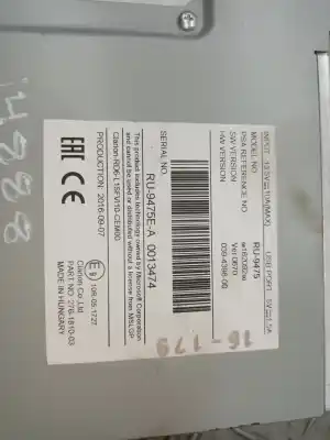 Peça sobressalente para automóvel em segunda mão sistema de áudio / rádio cd por citroen c3 feel referências oem iam 9816209280  