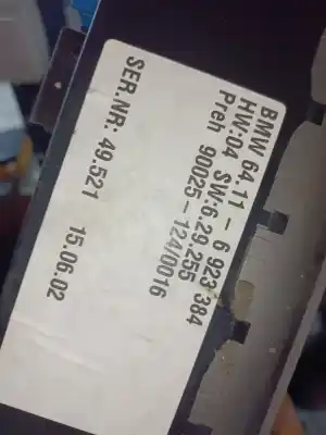 Second-hand car spare part climate control for bmw serie 7 (e65/e66) 745i oem iam references 64116923384  