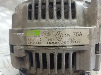 Автозапчастина б/у генератор для renault clio ii fase i (b/cbo) 1.2 limited (b/cboa/f) посилання на oem iam 8200060816  