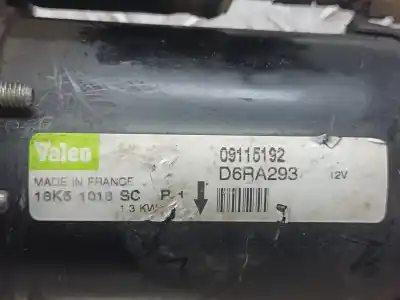 Pezzo di ricambio per auto di seconda mano motorino di avviamento per opel corsa c blue line riferimenti oem iam d6ra293  
